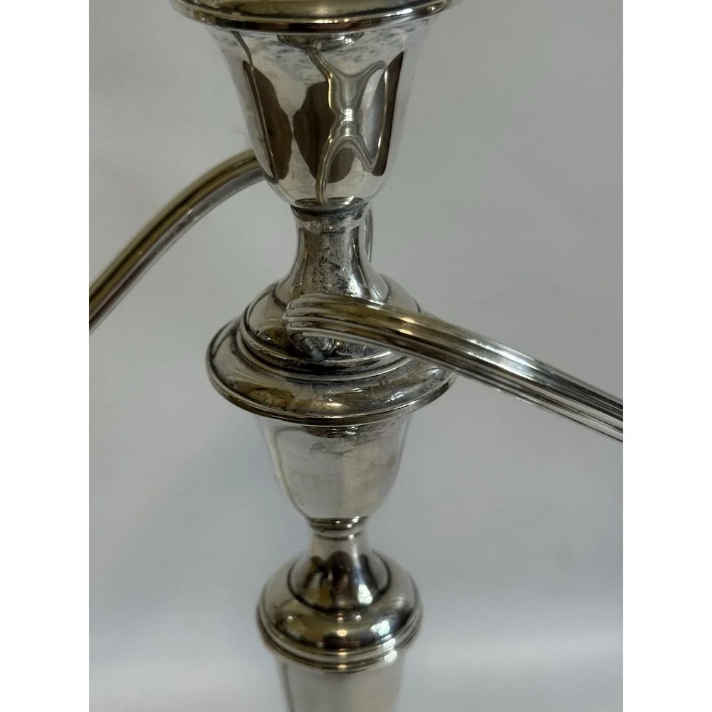 Vintage Gorham Sterling Silver three light candleabra